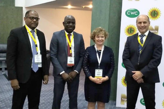 L-R: Managing Director, Shell Nigeria Gas, Ed Ubong; Managing Director, Shell Nigeria Exploration and Production Company, Bayo Ojulari; British High Commissioner to Nigeria, Catriona Laing; and Vice President, Shell Nigeria and Gabon, Peter Costello, at the Conference and Exhibition in Abuja…on Tuesday
