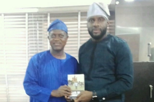 The Speaker, Oyo State House of Assembly, Rt. Hon Debo Ogundoyin, right, with Dr Wale Okediran…