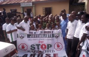2019 Press Week: Ekiti NUJ Campaigns Against Rape, Child Abuse