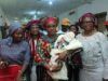 Photo: When Makinde’s Wife Presented GiftS To Christmas Babies