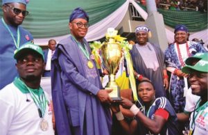 Photo: Oyetola Witnesses Osun Governor’s Cup Final