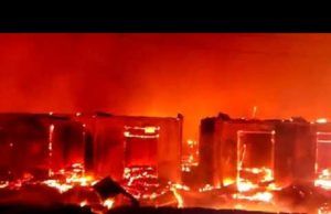 Popular Oja Akesan In Oyo Town Disappears Under Midnight Fire