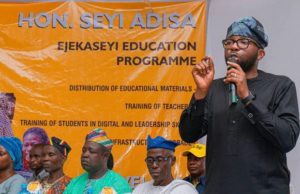 Oyo Lawmaker, Seyi Adisa Launches Ejekaseyi Education Programme In Afijio