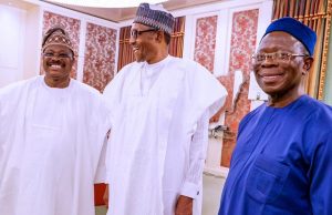 Photo: When Buhari Met With Oshiomhole, Ajimobi, Other APC Leaders