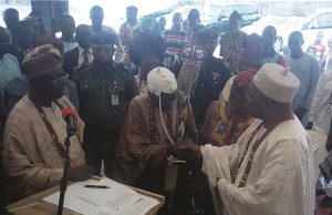 Jubilation As Ijowa Ekiti Gets First King, Given Staff Of Office By Fayemi’s Govt