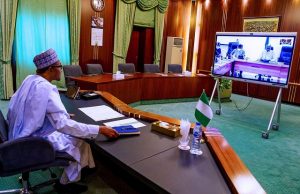 Photo: Buhari Holds Teleconference With Presidential Task Force On COVID-19