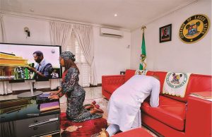 Easter Sunday: Sanwo-Olu, Wife Attend Service Online