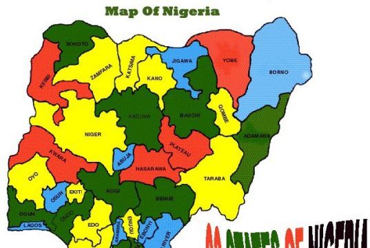 US Report Says 30,000 Fulani Militants Are Fuelling Nigeria’s Insecurity map of Nigeria