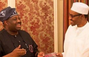 Criticism Of Buhari: Presidential Aide, Dele Momodu Slug It Out On Social Media ...Basorun Dele Momodu, left, with President Muhammadu Buhari...during an encounter...