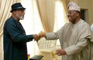 Demise Of Ajimobi Is Painful To Me Personally – Akeredolu Ondo's Governor Oluwarotimi Akeredolu, left, with late Senator Abiola Ajimobi...sometime ago...