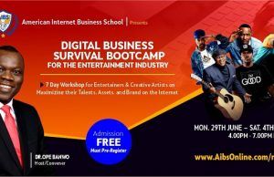 American Internet Business School Organises ‘Digital Survival Workshop’ For Entertainers