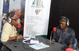 My Mother Died When I Was Two Months’ Old, So, Growing Up Was Tough For Me – Veteran Broadcaster, Olalomi Amole Olayinka Agboola, left, with Olalomi Amole...during the live Radio Show...