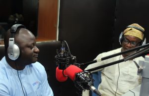 I Used To Hawk Pure-Water Sachets At The Toll Gate – UfitFly Boss Tells His Story Evg Ajibola Ogunkeyede, left, with Olayinka Agboola, during the live Radio Show...