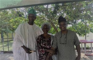 Photo: When Grace Oyin-Adejobi, Iya Osogbo Was Hosted By Grand Children L-R: Prince Adediran Oyin-Adejobi, Mama’s first born, Madam Grace Oyin Adejoji and Olayinka Agboola, the Crew Leader at Parrot Xtra Media Network…at the event…