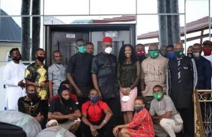 Everyday Group Donates Multi Million Naira Items To Support Good Works Of OPM OPM Members and others during the presentation...