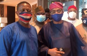 Photo: When Wale Okediran Joined Others To Welcome Gbajabiamila To Ghana Dr Wale Okediran of PAWA, left, with Hon Femi Gbajabiamila...