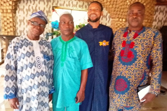 NGO The chairman of APGA Oyo State, Alhaji Owolabi Surajudeen Olanrewaju, CAN, Oluyole Local Government chapter, Apostle Aduragbemi, Prophet John Crownfit K. Anifowose and Apostle Michael Paulson…after the meeting…