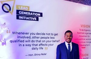 Shina Peller Here With Lead Generation Initiative Honourable Shina Peller