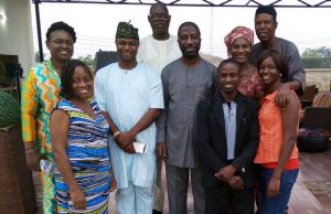Ige Highlights Program To Improve Swimming And Aquatic Safety in Oyo State members of Oyo State Aquatic Association and its chairman Arc. Muyiwa Ige (fifth from left)