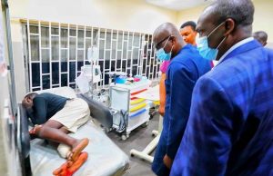 Photos: When Sanwo-Olu Visited Wounded Lekki Victims In Different Lagos Hospitals Lagos' Governor Babajide Sanwo-Olu...with one of the wounded victims...on Wednesday morning...