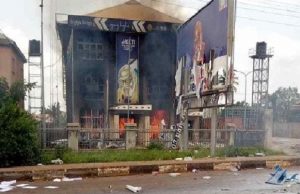 Akeredolu’s Campaign Office In Akure Razed By Hoodlums Oluwarotimi Akeredolu's campaign office in Akure...still burning...(thenationonlineng.net image)