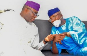 Photo: When Fayemi Shocked Ekiti Speaker With A Visit Rt Hon Funminiyi Afuye, right, with Dr Kayode Fayemi...during the visit on Friday...