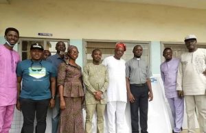 IGS Old Students’ Millennium Set Supports Alma Mater With Whiteboards From left: Mr Odunayo Adebayo, Mr Oluwa Daniel, Mr Agbejimi (Vice principal), Mrs Olajide (Teacher), Mr Ismail Agbalaya, Mr Oladele (Principal), School Chaplain, Mr Ojesanmi-Davids Adebowale, Mr Oluwole Femi…