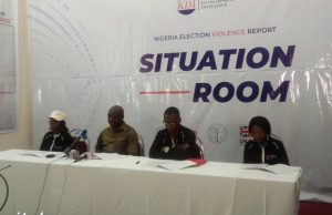 Ondo Guber: KDI Joins Others To Appraise Poll ...KIMPACT Development Initiative (KDI) officials during the media briefing...