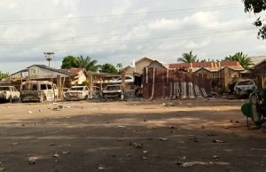 Ondo LG Boss Laments Devastation Of Council’s Secretariat By Hoodlums, See Images ...the Secretariat of Okitipupupa Local Government Area of Ondo State...devastated by arsonists...