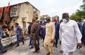 Destruction Of Lagos Is An Injury To All – Abia Governor Governor Babajide Sanwo-Olu...showing his visitors around...