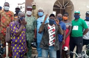 Canada-Based Bizwoman Donates Facemasks To Efon Residents ...some of the residents of Efon...during the presentation of facemasks...