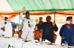 When Oyinlola Got Appointed To Chair South-West PDP Reconciliation Committee Prince Olagunsoye Oyinlola, second from right, and others at the PDP meeting...