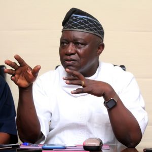 Chief Adeniyi Akintola SANstressing a point