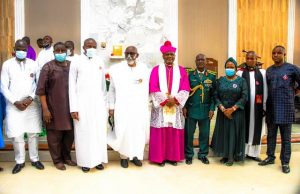 Akeredolu Identifies Why Security Forces In Nigeria Should Be Well Equipped Governor Oluwarotimi Akeredolu and others at the event...