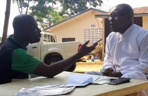 Citizens Cannot Trust Politicians Unless They Earn It – Ekiti JDPI Director ...The Director, Justice Development and Peace Initiative (JDPI) in Ekiti State and a priest of the Catholic Diocese of Ekiti, Reverend Father Emmanuel Kayode Akingbade, right, with PMParrot's Emmanuel Adeniran...during the interview session...