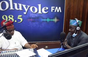 Amotekun: S/West Govs Deserve Kudos -Oyeleye, DAWN Commission Boss Olayinka Agboola, left, with Seye Oyeleye, during the live Radio Show...