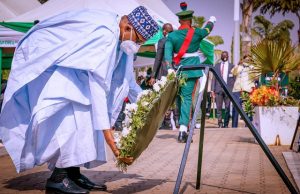 Nigeria’s Fallen Heroes Honoured By Buhari, Osinbajo President Muhammadu Buhari...honoring fallen heroes...