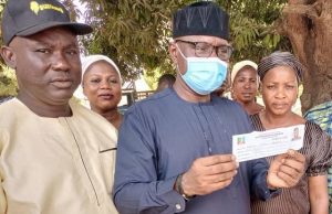 NIPOST Boss Revalidates His APC Party Membership, Say ‘Our Party’s Still Best Option For Nigeria’s Progress Dr. Ismail Adebayo Adewusi, middle, with others...