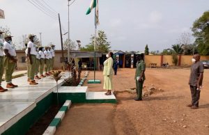 Ekiti NYSC Boss Tasks Corpers On Contributions To Communities The Ekiti State NYSC State Coordinator and others at the event...