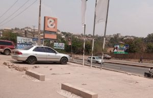 Customers, Others Groan As GTBank, Landlord Engage In Battle In Ibadan ...the e-branch of GTBank located on Ring Road, Ibadan...see the car park 'laced' with nails...