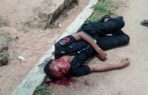 Ekiti Bye Election Mayhem: Olujimi Blames Rivals As INEC Suspends Process ...the lifeless body of a policewoman shot during the Ekiti State East 1 State Constituency bye-Election on Saturday...
