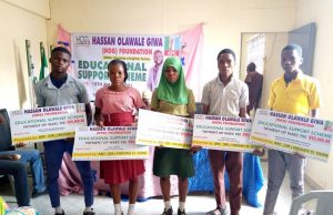 HOG Foundation’s Founder, Hassan Giwa Hailed As He Pays WAEC Fees Of Students In Lagelu/Akinyele Federal Constituency …a cross section of the beneficiaries…