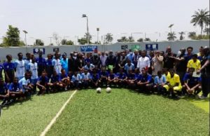 Sunday Dare Identifies Why Nigerian Football Needs A Business Master Plan Chief Sunday Dare and others at Ilaji Hotel and Resort on Friday...