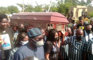 Photos: Odumakin’s Remains Arrive Moro, Osun State Residence ...the remains of Yinka Odumakin being brought into the Odumakins' residence at Moro...Dr Joe Okei-Odumakin leads here...