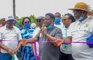 Indigenes Excited As Ife Monarch, Others Launch N1b Investment Firm From left: The Adagba of Iyanfoworogi Oba Adetayo Oladele, his queen Omowunmi, Dr Tunde Faleye (cutting the tape) and a committee member Mr Banjo Duduyemi at the launching of Ife Heritage Investments Ltd in Iyanfoworogi, Ile-Ife on Monday…