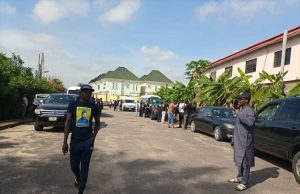 Odumakin’s Remains Moved To Osun State As Sanwo Olu Joins Others To Pay Tribute ...the convoy of vehicles...before taking off from Omole Estate, Ikeja, Lagos home of the Odumakins...