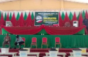 Arapaja Is South West Chairman Of PDP, Humbles Olafeso ...the venue of the PDP Zonal Congress in Osogbo...