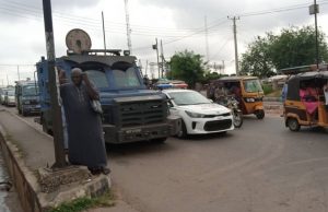 Oyo LG Polls: Security Further Tightened At OYSIEC’s Office, Distribution Of Sensitive Materials Ongoing, See Images ...the entrance of OYSIEC in Ibadan on Friday afternoon...