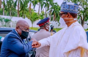 Photos: Buhari Hosts Ghanaian President, Akufo-Addo President Nana Akufo-Addo, left, with President Muhammadu Buhari...