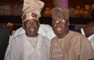 Tinubu Celebrates Sen Adesoji Akanbi@59 Senator Rilwan Adesoji Akanbi, right, with Asiwaju Bola Tinubu...(tribuneonlineng.com image)